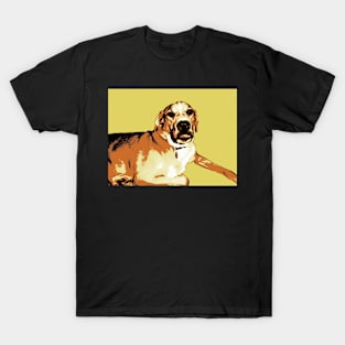 Sweet puppy in graphic effects T-Shirt